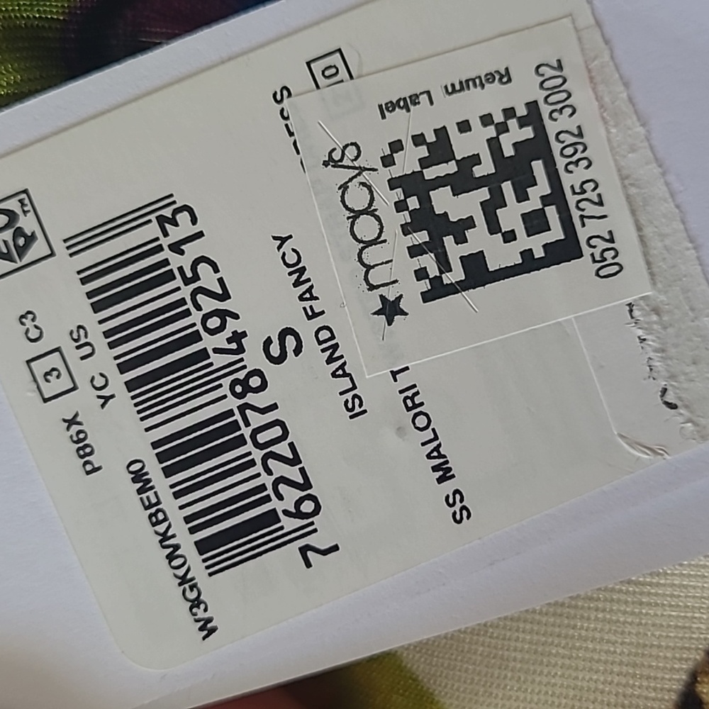 Guess NWT Island FANCY Tropical PRINT Asymmetrical mini dress size Small - Picture 7 of 7